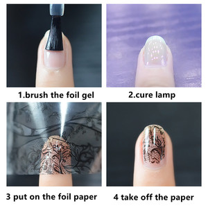 Venta caliente UV LED Nail Art Polish Glue Proveedor popular de manicura Adhesivo fuerte Pintura de <span class=keywords><strong>uñas</strong></span> Gel de estampado de lámina de transferencia libre - Product Image 4