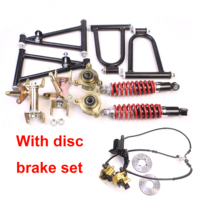 Avec frein, amortisseur 285 mm, bras oscillant de suspension, rotule de direction supérieure/inférieure, moyeu de roue, compatible avec les pièces de buggy et VTT