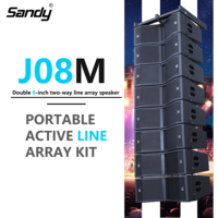 Enceinte passive Sandy J08M, enceinte line array double 8 pouces, système de sonorisation pour mariage, fête, enceintes de discothèque