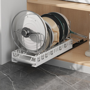 GOURMAID Multifunctional Pull Out <strong>Pan</strong> Rack <strong>Drawer</strong> Durable Detachable Storage Holders for Sundries for Restaurants - Product Image 5