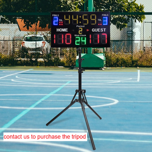 Marcador de Cornhole y <span class=keywords><strong>Baloncesto</strong></span> para Exteriores Portátil de Sobremesa Digital Electrónico LED con Control Remoto Inalámbrico y Reloj de Posesión de 24 Segundos - Product Image 6