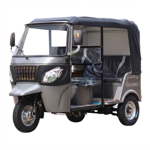 Tuk Tuk Elettrico Giallo a Tre Ruote, Triciclo Durevole con Tettoia Chiusa, <span class=keywords><strong>Taxi</strong></span> Passeggeri a Batteria per Africa/Latino America - Product Image 6