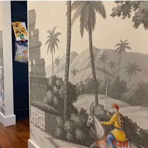 Hand painted panoramic murals, panoramic wallpapers