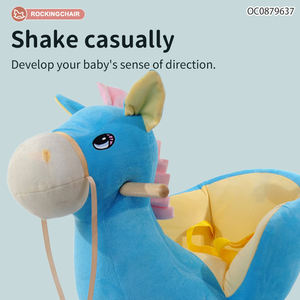 <span class=keywords><strong>Cheval</strong></span> <span class=keywords><strong>à</strong></span> <span class=keywords><strong>bascule</strong></span> en bois peluche peluche chaise <span class=keywords><strong>à</strong></span> <span class=keywords><strong>bascule</strong></span> multifonction pour enfants - Product Image 3