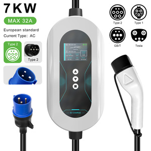 Station de recharge portable pour véhicules électriques E-Mingze 7KW Type 2 32A 220V AC Chargeur rapide - Product Image 1