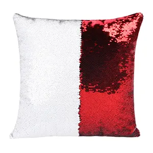 Sublimation Pillow Case Blanks Heat Press Sublimations Throw Pillow Covers Cushion Cover 16x16 Reversible Sequin Pillow Case