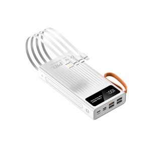 พาวเวอร์แบ<span class=keywords><strong>ง</strong></span>ค์บา<span class=keywords><strong>ง</strong></span>เฉียบขนาดกะทัดรัด 30,000mAh ชาร์จเร็ว PD 22.5W/20W สายในตัว หน้าจอ LED ช่องเสียบ USB-A/USB-C แบตเตอรี่ลิเธียม - Product Image 2