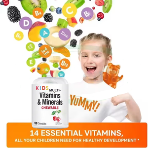 Ausreson OEM Halal niños multivitamínico tabletas masticables Etiqueta Privada suplemento natural orgánico niños tabletas multivitamínicas - Product Image 3