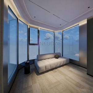 Capsule spatiale en verre préfabriquée personnalisable avec vue panoramique pour hôtels et villas sur les falaises - Product Image 5