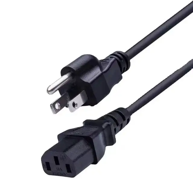American Standard Netz kabel Kostenlose Probe 3-poliger Stecker USA 3-poliger Netz kabelst ecker für Haushalts geräte
