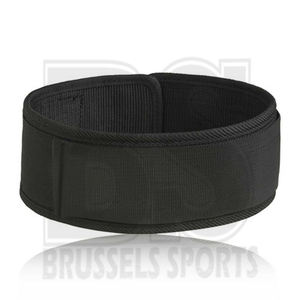 Correa de soporte para levantamiento de pesas, correa de nailon negro para gimnasio, Fitness, 4" - Product Image 2