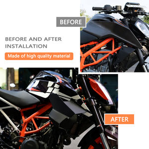 Nuevo Alerón Lateral de Motocicleta en Material ABS Negro, Alerón Fijo Aerodinámico, Deflector de Viento Competitivo para KTM <span class=keywords><strong>DUKE</strong></span> 390 2017 - Product Image 5