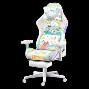 Envío gratis India Tailandia lindo diseño blanco <span class=keywords><strong>Cinnamoroll</strong></span> LED <span class=keywords><strong>Silla</strong></span> de juego mujer chica dormitorio hija regalo RGB <span class=keywords><strong>Gamer</strong></span> <span class=keywords><strong>silla</strong></span> - Product Image 4