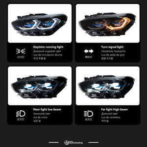 <span class=keywords><strong>Faro</strong></span> Anteriore per <span class=keywords><strong>BMW</strong></span> <span class=keywords><strong>F20</strong></span> 2015-2018 F21 116i 118i 120i, Design con Lente a Proiezione LED, Luce Diurna e Indicatore di Direzione - Product Image 3
