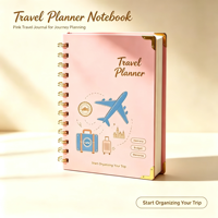 Carnet de voyage en spirale personnalisé pour la planification d'itinéraires et de budgets – Vente en gros