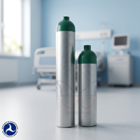 Cilindro de Oxígeno Medicinal ZX DOT-3AL, Tanque de Gas de Aleación de Aluminio 6061, Compatible con MRI, para Cuidado en el Hogar, Hospital, Precio al por Mayor Directo de Fábrica