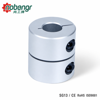 Couplage rigide métrique mini en aluminium avec vis de serrage, sensibilité à jeu nul pour encodeur, moteur pas à pas, servo, micro-serveur CNC, système de laboratoire
