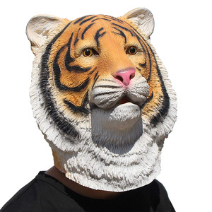 Figurine en latex tête de tigre d'horreur, style <span class=keywords><strong>Famille</strong></span> <span class=keywords><strong>Addams</strong></span>, pour Noël, Halloween, décoration de maison écologique, artisanat de bureau, fête - Product Image 2