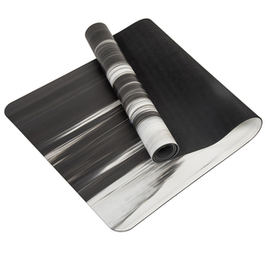 Tapete de <span class=keywords><strong>Yoga</strong></span> de Goma PU Negra <span class=keywords><strong>Antideslizante</strong></span>, Material de Árbol Plegable Ultraligero de 3mm 4mm, Proveedor Dorado de Fábrica 2026 - Product Image 2