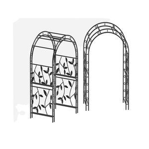 Arche de jardin en <span class=keywords><strong>fer</strong></span> <span class=keywords><strong>forgé</strong></span> pour mariage, arc avec porte et plantes à fleurs, support grimpant, en <span class=keywords><strong>fer</strong></span> <span class=keywords><strong>forgé</strong></span>, nouvelle collection - Product Image 2