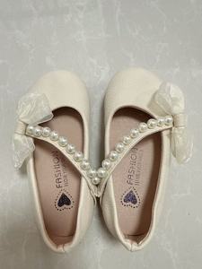 <span class=keywords><strong>Scarpe</strong></span> da Ballerina Principessa in PU Bianco con Perle per Ragazze 2025, Suola Morbida Illuminata, Slip-On per Primavera Autunno Inverno, Soletta in Gomma - Product Image 6