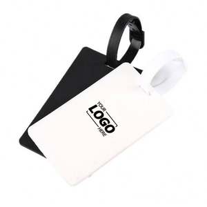 Etiquetas de Equipaje Personalizadas con Porta Identificación - Etiquetas de PVC Suave para Maletas de Viaje, Ideales para Regalos Promocionales - Product Image 1