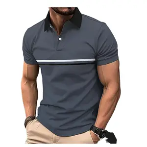 Camiseta personalizada con logotipo impreso bordado rápido secado rápido hombres manga corta deportes Golf Polo camisetas