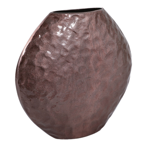 Vaso in metallo scolpito e testurizzato, moderno vaso decorativo per fiori, per soggiorno, camera da letto, ufficio, scrivania, decorazioni per la casa - Product Image 3