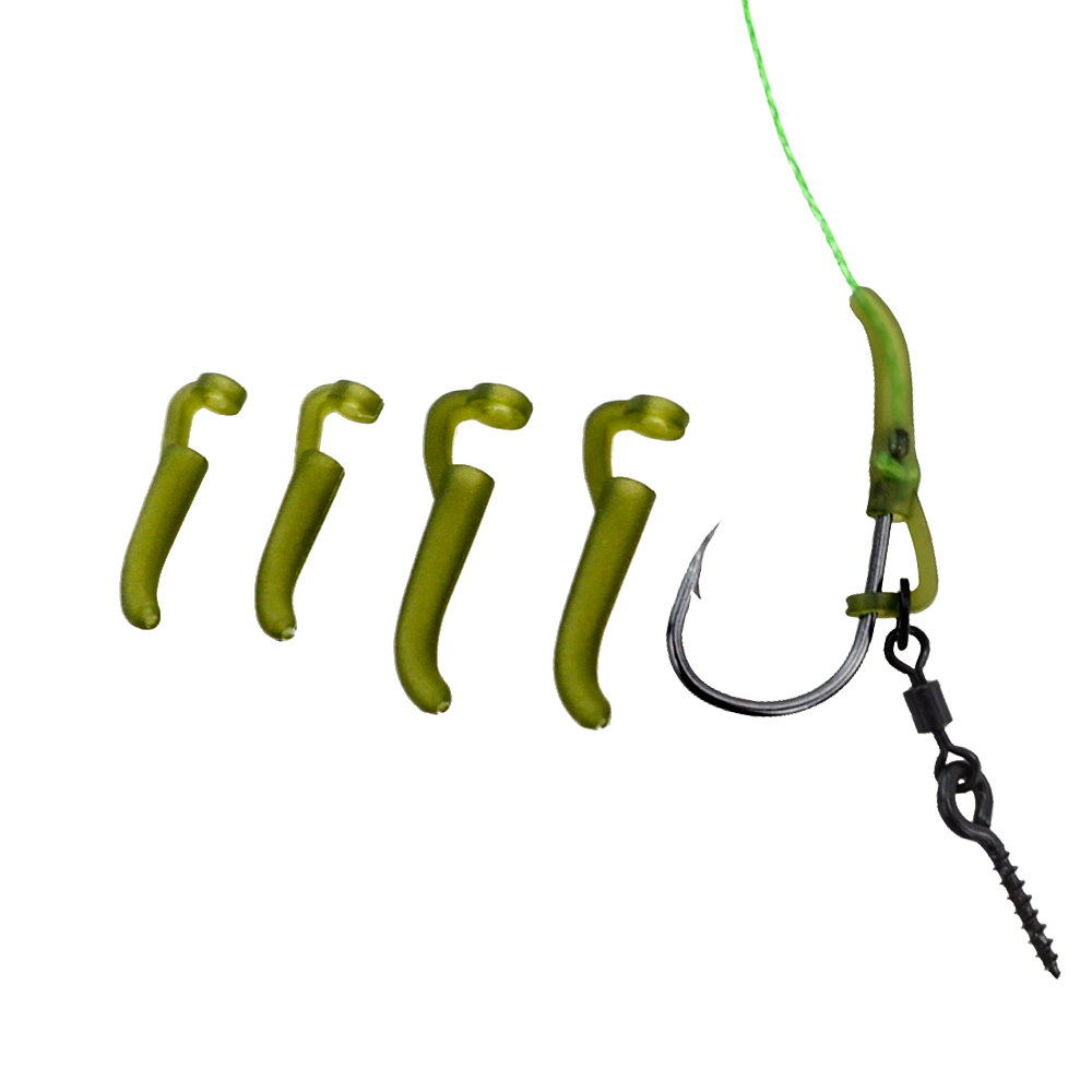 500 Piece Carp Fishing Accessories Anti Tangle Sleeves Fish Hook Sleeves  D-rig Line Aligner Hair Rigs Zig Rig 25pcs Per Pack
