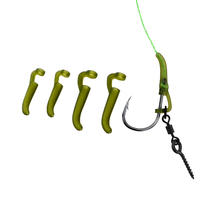 500 pièces d'accessoires de pêche à la carpe, manchons anti-emmêlement, manchons pour hameçons, aligneur de ligne D-rig, montages de ligne Hair Rigs et Zig Rig, 25 pièces par paquet