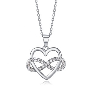 <span class=keywords><strong>Collana</strong></span> con ciondolo a forma di <span class=keywords><strong>cuore</strong></span> d'amore <span class=keywords><strong>infinito</strong></span> di gioielli da donna - Product Image 2