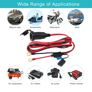 M3 Vidalı Terminal 12-24V Dişi Araç Çakmak Soketi Adaptörü, Kamyon Tekne için Akü Güç Çıkışı - Product Image 2
