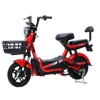 Meilleure vente 350W cyclomoteur électrique adulte électrique scooter à deux roues vol Absorption des chocs vélo électrique