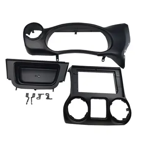 Marco de Radio de coche de 10,1 pulgadas para <span class=keywords><strong>JEEP</strong></span> WRANGLER <span class=keywords><strong>RUBICON</strong></span>, kit de montaje de tablero, placas frontales, estéreo, GPS, reproductor de DVD, Panel biselado 2 Din, <span class=keywords><strong>2011</strong></span>-2014 - Product Image 1