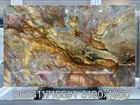 Comptoir de cuisine en quartzite bleu du Brésil, table à manger, dalle de marbre Azul Luise, panneau mural de fond pour salle de bain