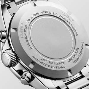 Montre chronographe automatique mécanique avec bracelet en acier inoxydable, verre saphir, Longinesing - Product Image 4