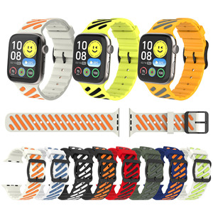 Correa de Reloj de Silicona Transpirable de Dos Tonos Win-Win, Correa Deportiva Hueca con Diseño Twill para <span class=keywords><strong>Apple</strong></span> <span class=keywords><strong>Watch</strong></span> Series 11 10 9 8 7 Ultra <span class=keywords><strong>3</strong></span> - Product Image 1