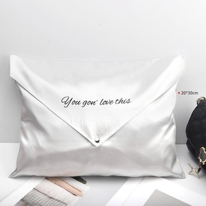 Bolsas de Satén Plegables de Lujo para Cosméticos, con Logotipo Personalizado, para Viaje, Almacenamiento de Ropa, Cabello y Protección Contra el Polvo - Product Image 1