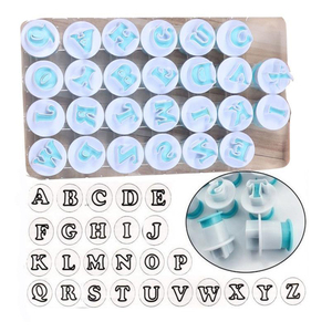 26 cái Khuôn làm bánh trang trí bánh quy cắt số chữ cái in hoa khuôn làm bánh quy - Product Image 3