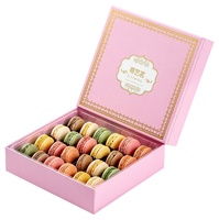 Boîtes à macarons de haute qualité Boîtes en papier pour pâtisserie gâteau avec fenêtre Boîtes à bonbons de mariage d'emballage alimentaire personnalisées