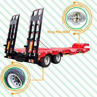 Heavy Duty Multi Function 40ft 3 4 Achsen 80-200 Tonnen Lowboy Lowbed Low Bed 200 Tonnen Trailer Truck