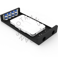 Modul Kotak Kaset Serat Optik Pre-terminasi 24 Core SM 1550nm Port MPO Seri FM Logam untuk Panel Patch Jaringan FTTH