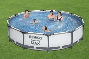 Piscine hors sol <span class=keywords><strong>Bestway</strong></span>, structure métallique, PVC, installation facile, piscine à eau en acier, piscine pour la baignade et le <span class=keywords><strong>pataugeoire</strong></span> - Product Image 5