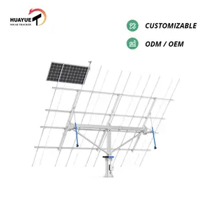 12kw HYS-24PV-144-M-2LSD最高品質の2軸ソーラートラッカー構造太陽追跡フェアソーラートラッカー価格