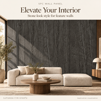 Panneau mural moderne ignifuge en PVC 5 mm, étanche, effet bois, certifié CE pour l'Europe, usage résidentiel, vente en gros