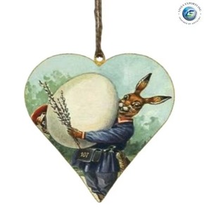 Lot de décorations suspendues de Pâques avec motifs lapin et œuf pour boutiques de cadeaux et décorations, disponible à la vente en gros - Product Image 2