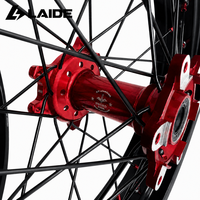 Jeu de roues Supermoto Sur Ron Ultra Bee 17 pouces 17x2.5 17x3.5 36 rayons Jantes en aluminium 7050T Moyeu rouge Anodisé noir pour moto tout-terrain électrique