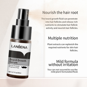 LANBENA Huile de croissance de barbe naturelle à base de plantes, nourrissante, pour des soins de barbe plus épais et plus fournis - Product Image 3