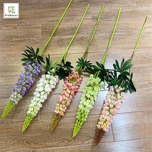 ขายส่ง<span class=keywords><strong>ดอก</strong></span>ไม้ผ้าไหมเทียมสีขาวสีชมพู Lupin <span class=keywords><strong>ดอก</strong></span>ไม้อุปกรณ์เสริมสำหรับงานแต่งงา<span class=keywords><strong>น</strong></span>บ้านโรงแรมพรรคตกแต่ง - Product Image 3