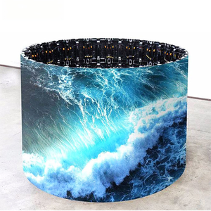 Đường cong tròn mềm quảng cáo biển quảng cáo dẫn hình trụ hiển thị linh hoạt Vòng màn hình cho trụ cột và tường gắn - Product Image 6